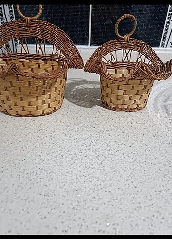 Ikea Hasır 2 boy sepet
