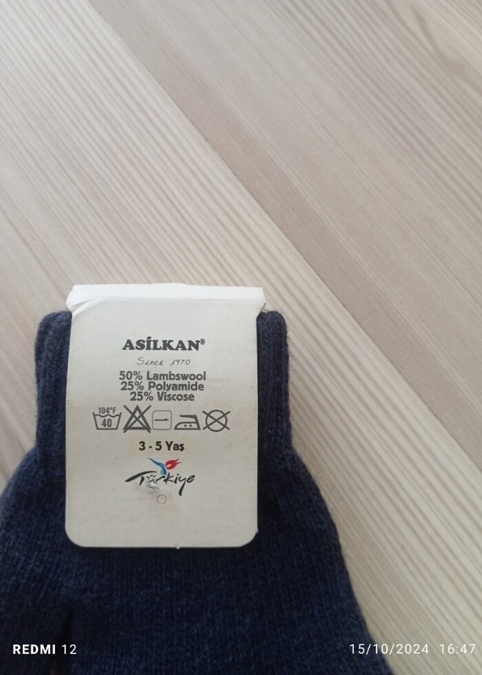 Sıfır 3 5 yaş eldiven  - Görsel 5