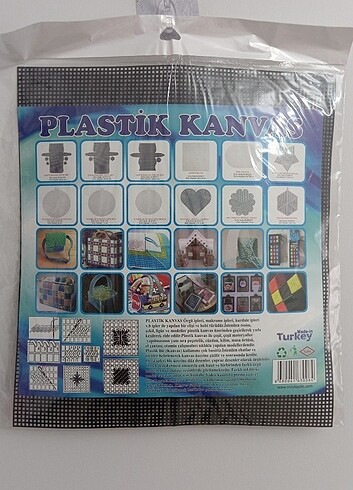  Sıfır paketinde Plastik kanvas elişi malzemesi