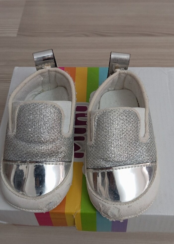 Kız Bebek simli ayakkabı  - Görsel 2