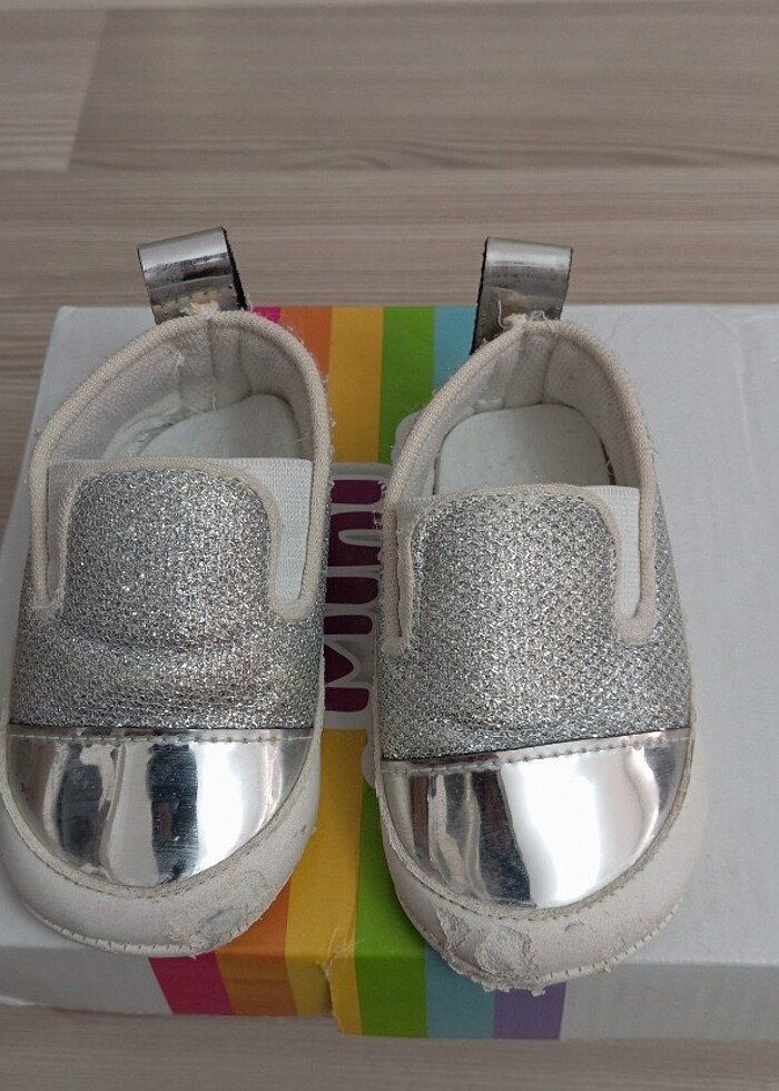 Kız Bebek simli ayakkabı  - Görsel 4