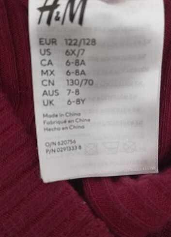 HM 6 7 yaş kilotlu çorap pamuklu yeni gibi  - Görsel 5