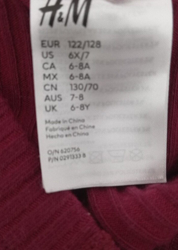 HM 6 7 yaş kilotlu çorap pamuklu yeni gibi  - Görsel 5