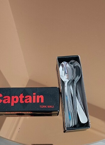 Beden sıfır kutulu 12 adet çay kaşığı