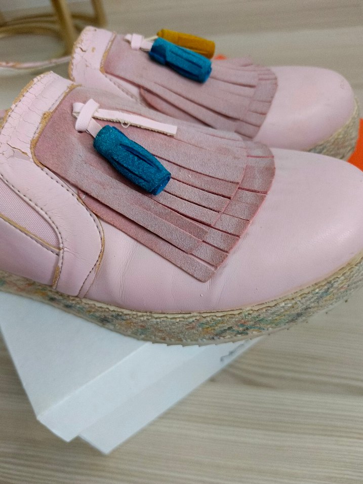 Vicco 36 no Püsküllü Pembe Dolgu Topuklu Espadril - Görsel 4