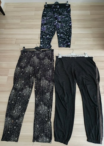 l Beden L XL beden esnek 3 adet bol pantolon eşofman