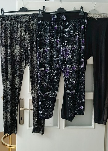 L XL beden esnek 3 adet bol pantolon eşofman