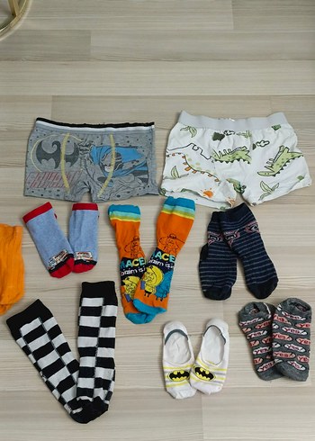 6 7 yaş Çocuklar için renkli ve desenli çorap seti - Görsel 14