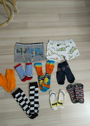 6 7 yaş Çocuklar için renkli ve desenli çorap seti - Görsel 7