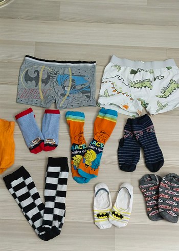 6 7 yaş Çocuklar için renkli ve desenli çorap seti - Görsel 19