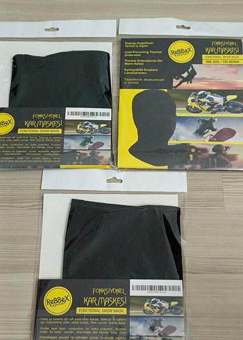 Sıfır termal Siyah ReBBeX Fonksiyonel Kar Maskesi - Görsel 8