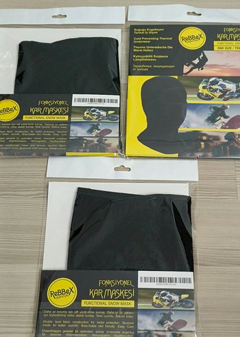 Sıfır termal Siyah ReBBeX Fonksiyonel Kar Maskesi - Görsel 7