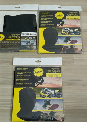 Sıfır termal Siyah ReBBeX Fonksiyonel Kar Maskesi - Görsel 6