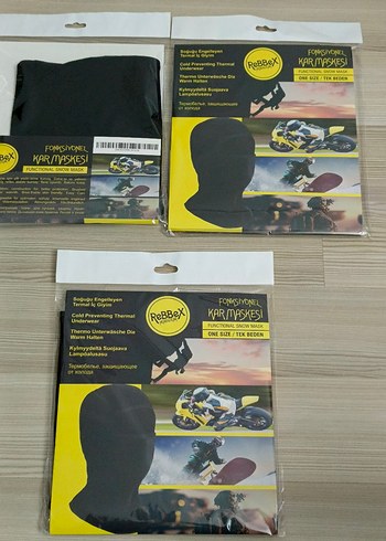 Sıfır termal Siyah ReBBeX Fonksiyonel Kar Maskesi - Görsel 4