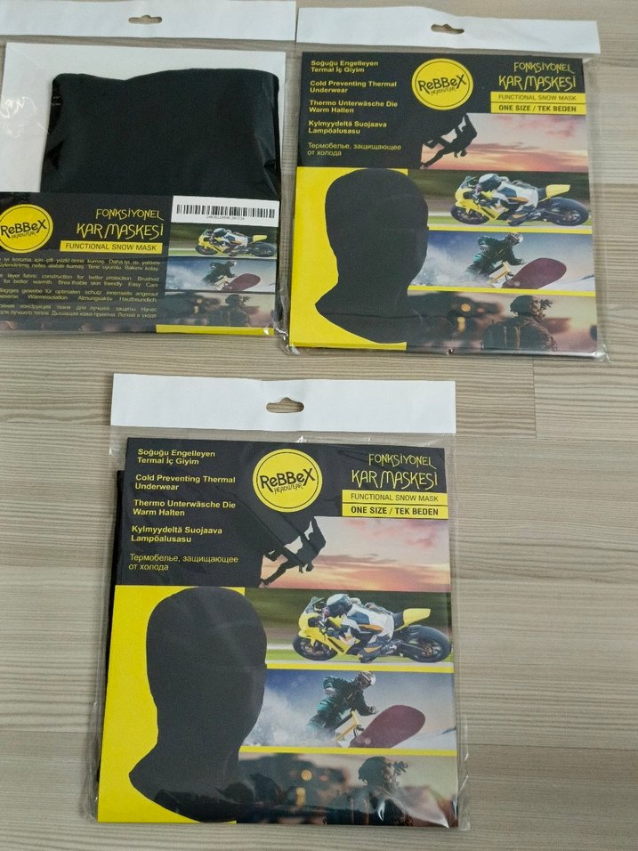 Sıfır termal Siyah ReBBeX Fonksiyonel Kar Maskesi - Görsel 5