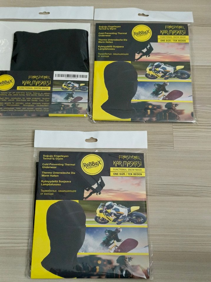 Sıfır termal Siyah ReBBeX Fonksiyonel Kar Maskesi - Görsel 4