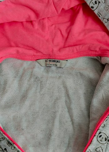 Lcw 10 11,yas Kız Çocuk Gri Kapüşonlu Fermuarlı Yelek - Görsel 12