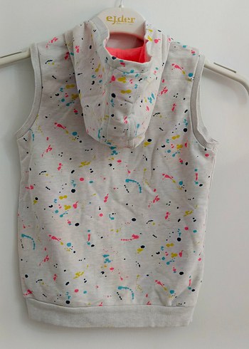 Lcw Wakiki 7 8 yaş Kız Çocuk Kapüşonlu Fermuarlı Gri Yelek - Görsel 14