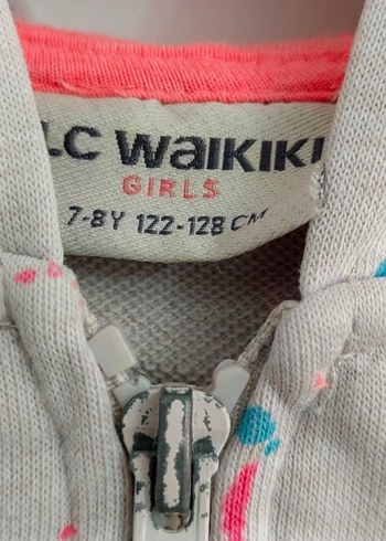 Lcw Wakiki 7 8 yaş Kız Çocuk Kapüşonlu Fermuarlı Gri Yelek - Görsel 4