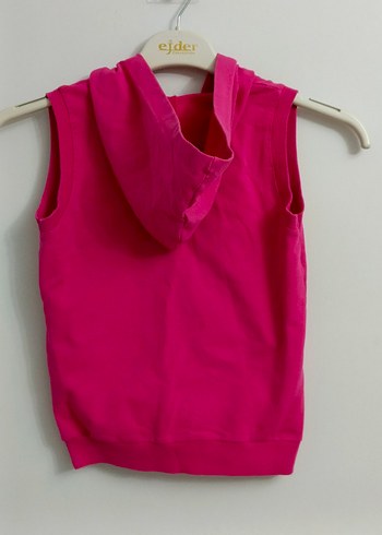 Civil 7 8 yaş Kız Çocuk Kapüşonlu Fermuarlı Pembe Yelek - Görsel 11