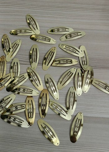 Sıfır metal çıtçıtlı toka klipsi 10 âdet - Görsel 12