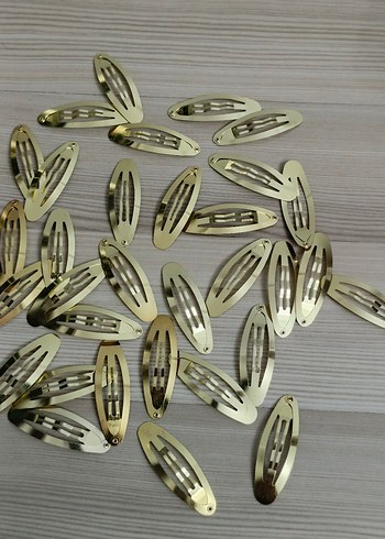 Sıfır metal çıtçıtlı toka klipsi 10 âdet - Görsel 11