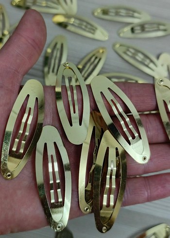 Sıfır metal çıtçıtlı toka klipsi 10 âdet - Görsel 15