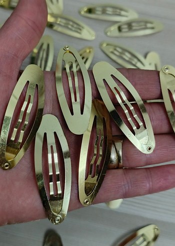 Sıfır metal çıtçıtlı toka klipsi 10 âdet - Görsel 17