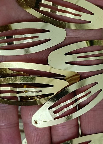 Sıfır metal çıtçıtlı toka klipsi 10 âdet - Görsel 14