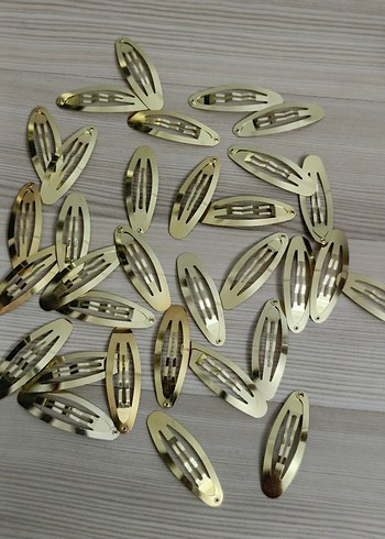 Sıfır metal çıtçıtlı toka klipsi 10 âdet - Görsel 4