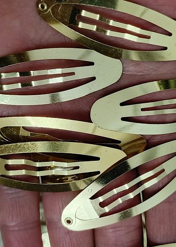 Sıfır metal çıtçıtlı toka klipsi 10 âdet - Görsel 8