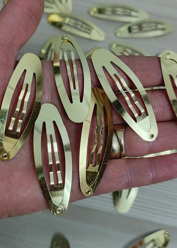 Sıfır metal çıtçıtlı toka klipsi 10 âdet - Görsel 7