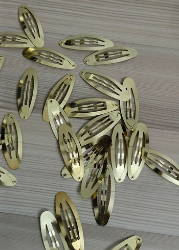 Sıfır metal çıtçıtlı toka klipsi 10 âdet - Görsel 18