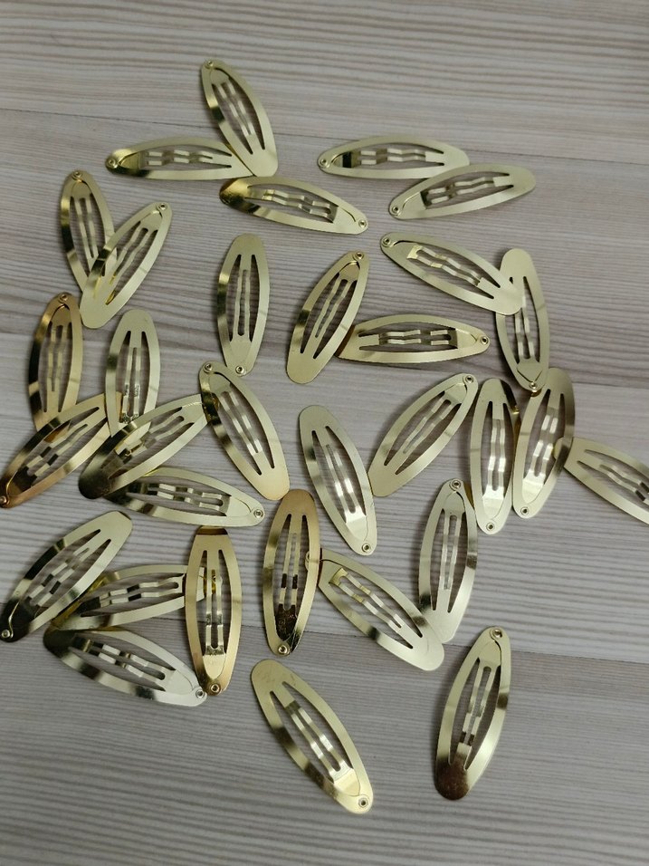 Sıfır  metal çıtçıtlı toka klipsi 10 âdet - Görsel 4