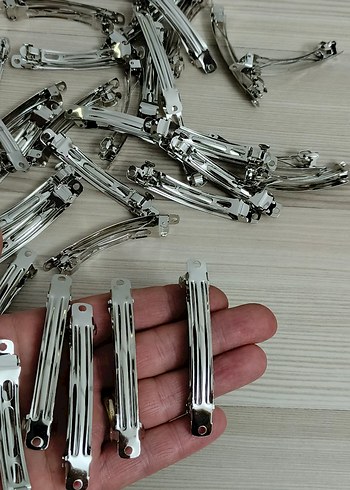 Sıfır metal Gri Metal Kadın Saç Tokaları - Görsel 5