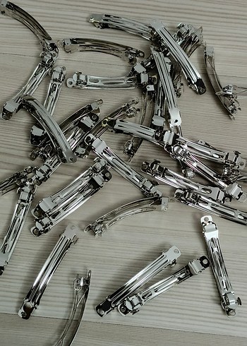 Sıfır metal Gri Metal Kadın Saç Tokaları - Görsel 2