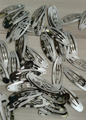 Sıfır metal çıtçıtlı 10 adet toka klipsi - Görsel 10