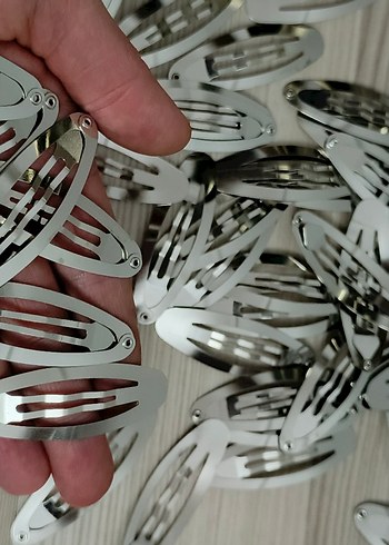 Sıfır metal çıtçıtlı 10 adet toka klipsi - Görsel 14