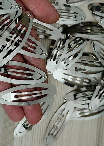 Sıfır metal çıtçıtlı 10 adet toka klipsi - Görsel 7