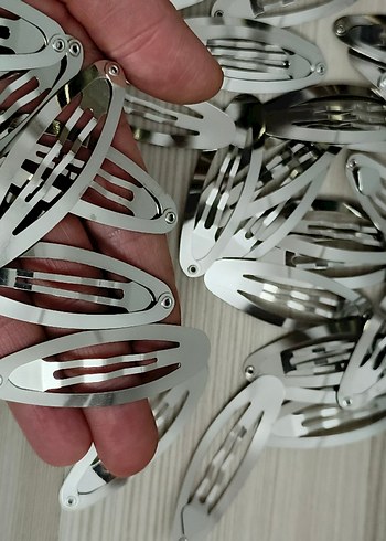 Sıfır metal çıtçıtlı 10 adet toka klipsi - Görsel 6