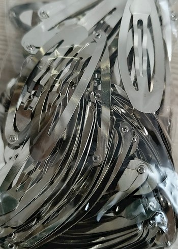 Sıfır metal çıtçıtlı 10 adet toka klipsi - Görsel 11