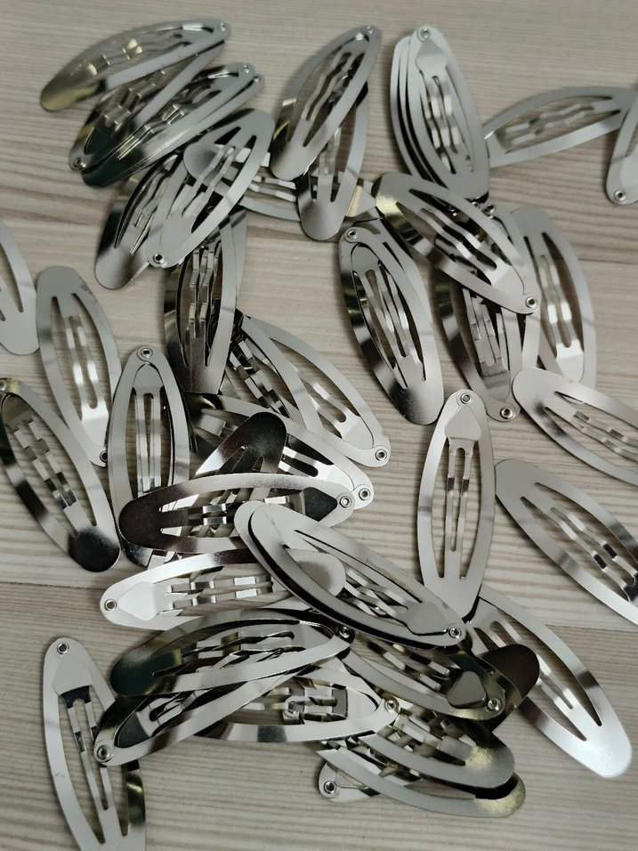 Sıfır metal çıtçıtlı 10 adet toka klipsi - Görsel 4