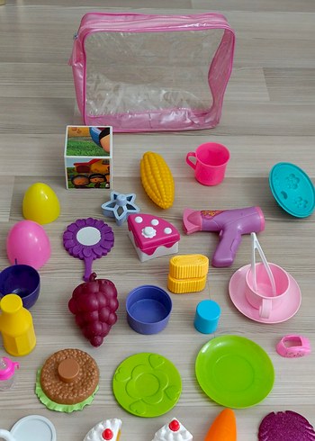Beden Renk Çantalı Renkli Eğitici Oyuncak Seti - Pembe