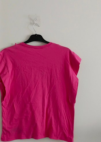 l Beden pembe Renk LCW L XL Pembe Oversize Basic Kadın Tişört