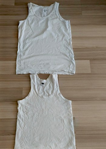 Beyaz Erkek Çocuk Atlet 2'li Set 8 10 yas - Görsel 6