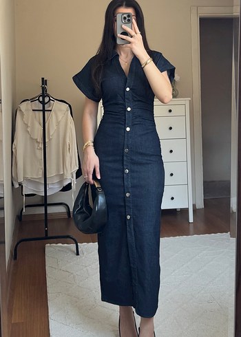Denim elbise