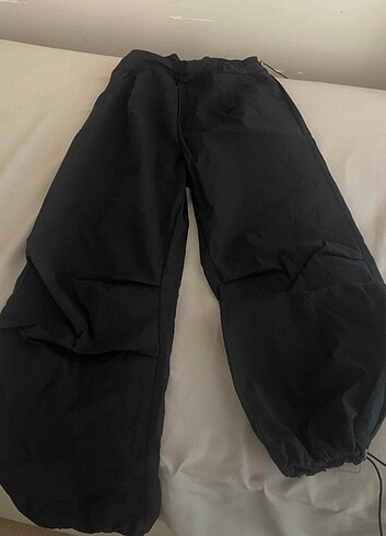 Diğer Siyah paraşüt pantolon 