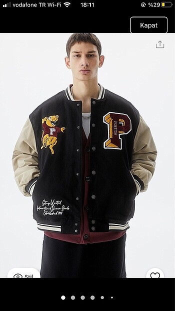 Pull and Bear Denim Bomber ceket