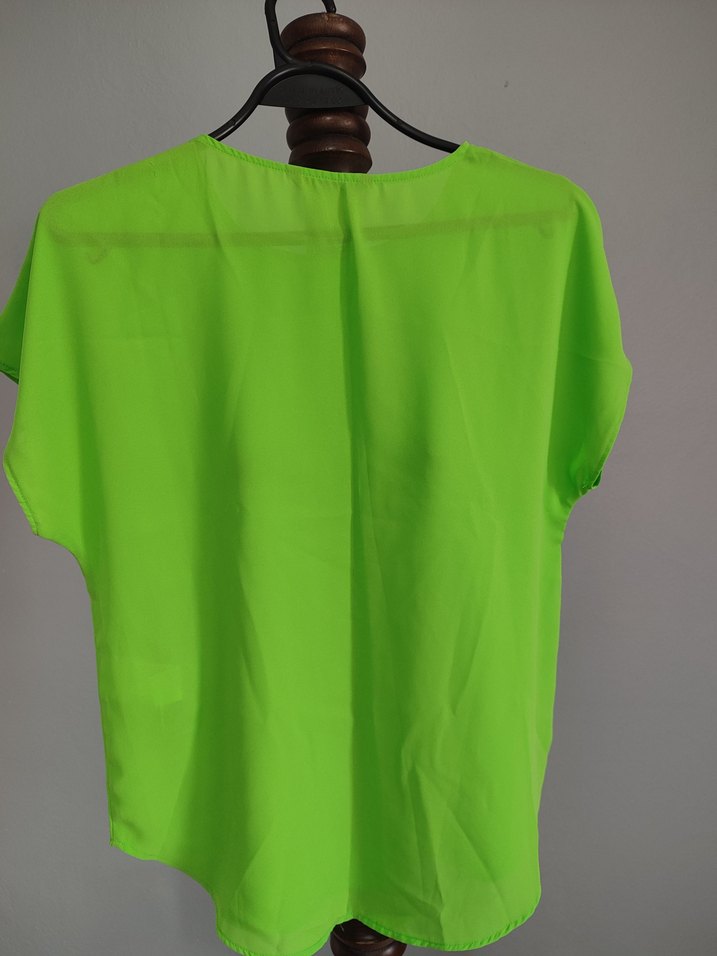 DeFacto Neon Yeşil Bluz - Görsel 4