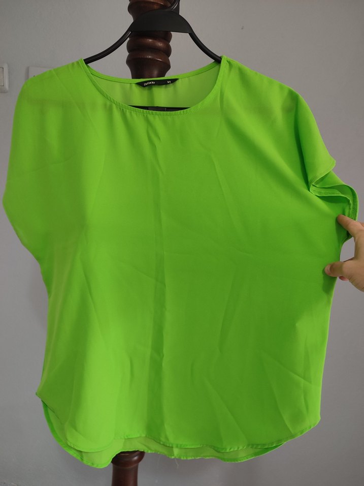DeFacto Neon Yeşil Bluz - Görsel 2